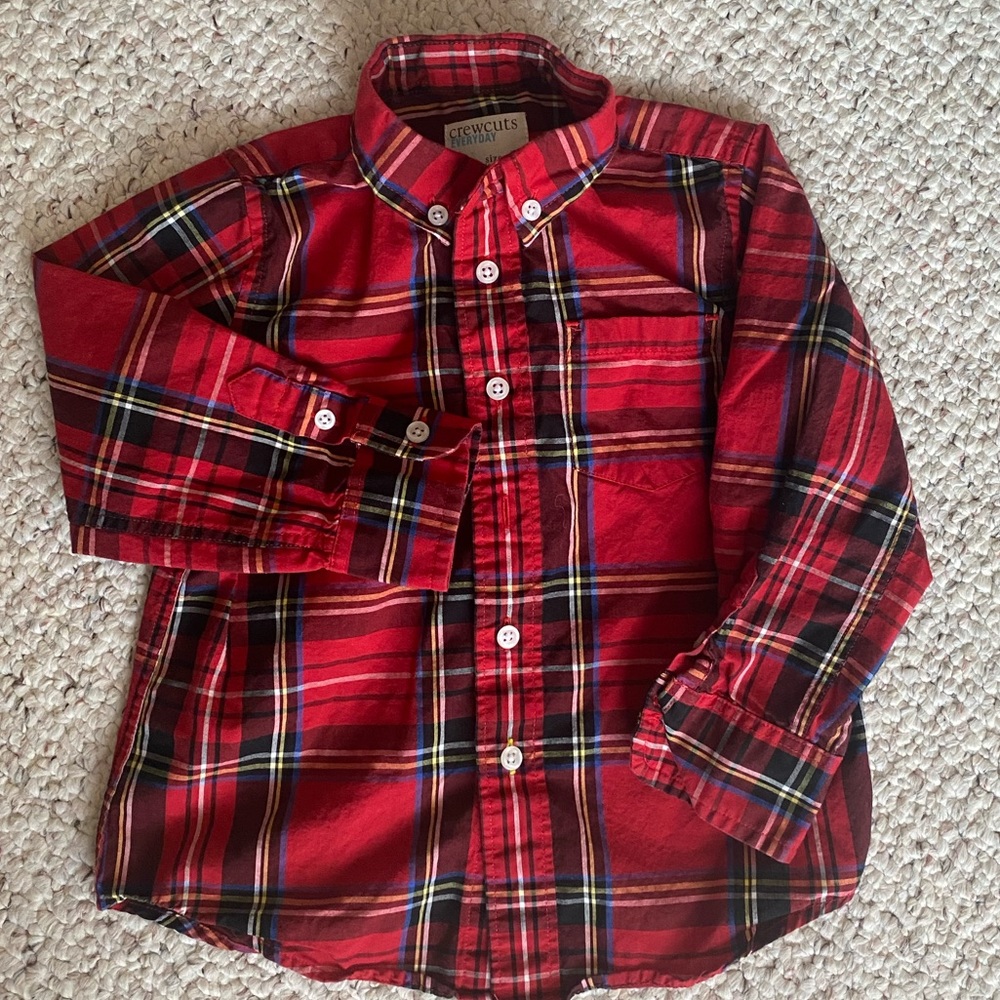 Crewcuts Plaid LS Woven Shirt